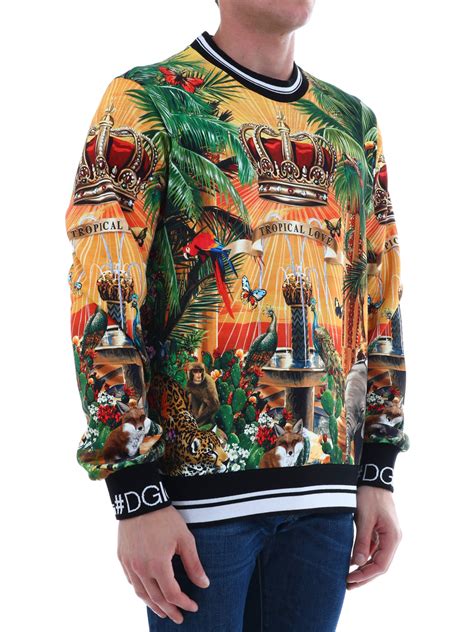 dolce gabbana king sweatshirt|dolce gabbana sweater.